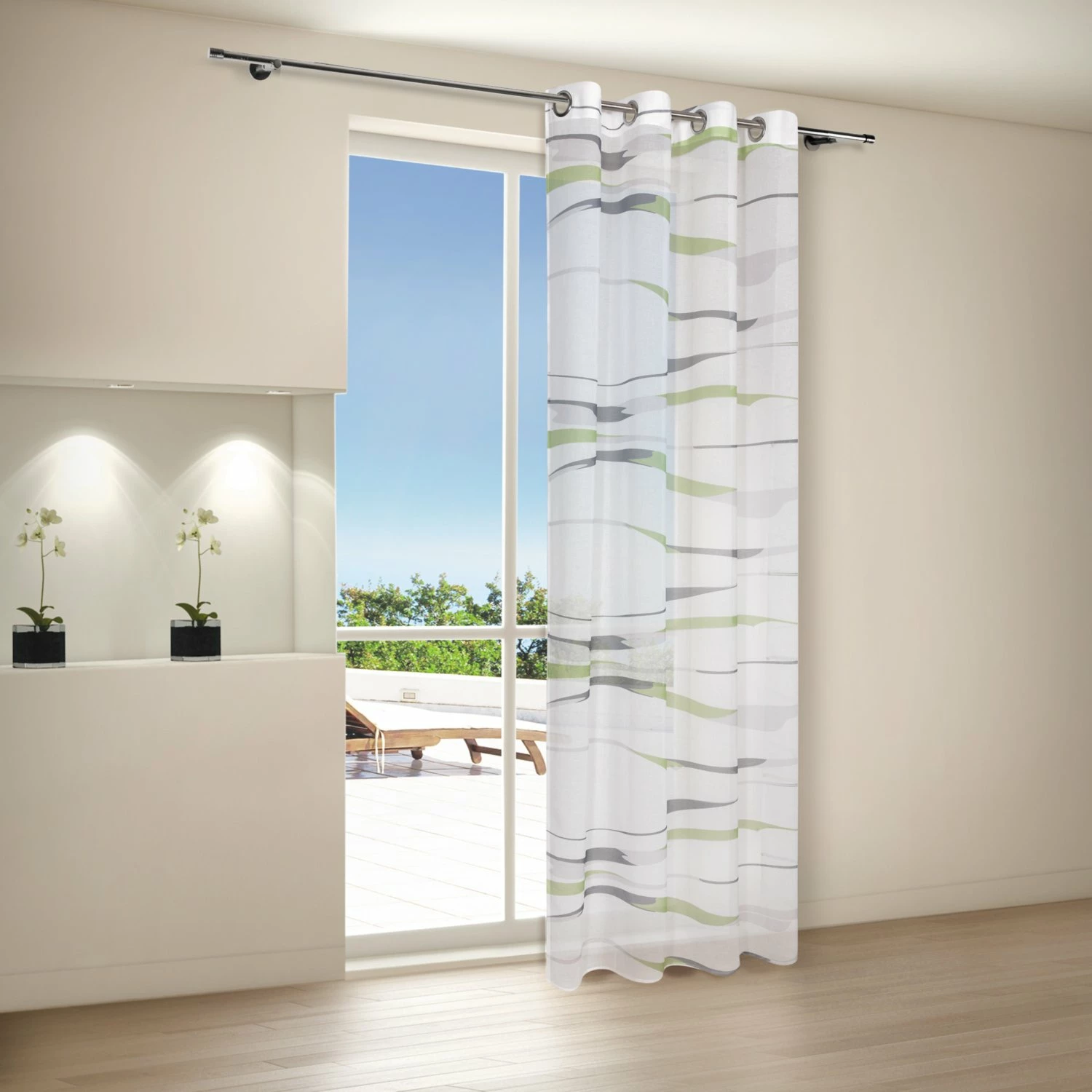 Ösenschal - grün - 140x245cm 4 Ösenschal - grün - 140x245cm – Bild 2