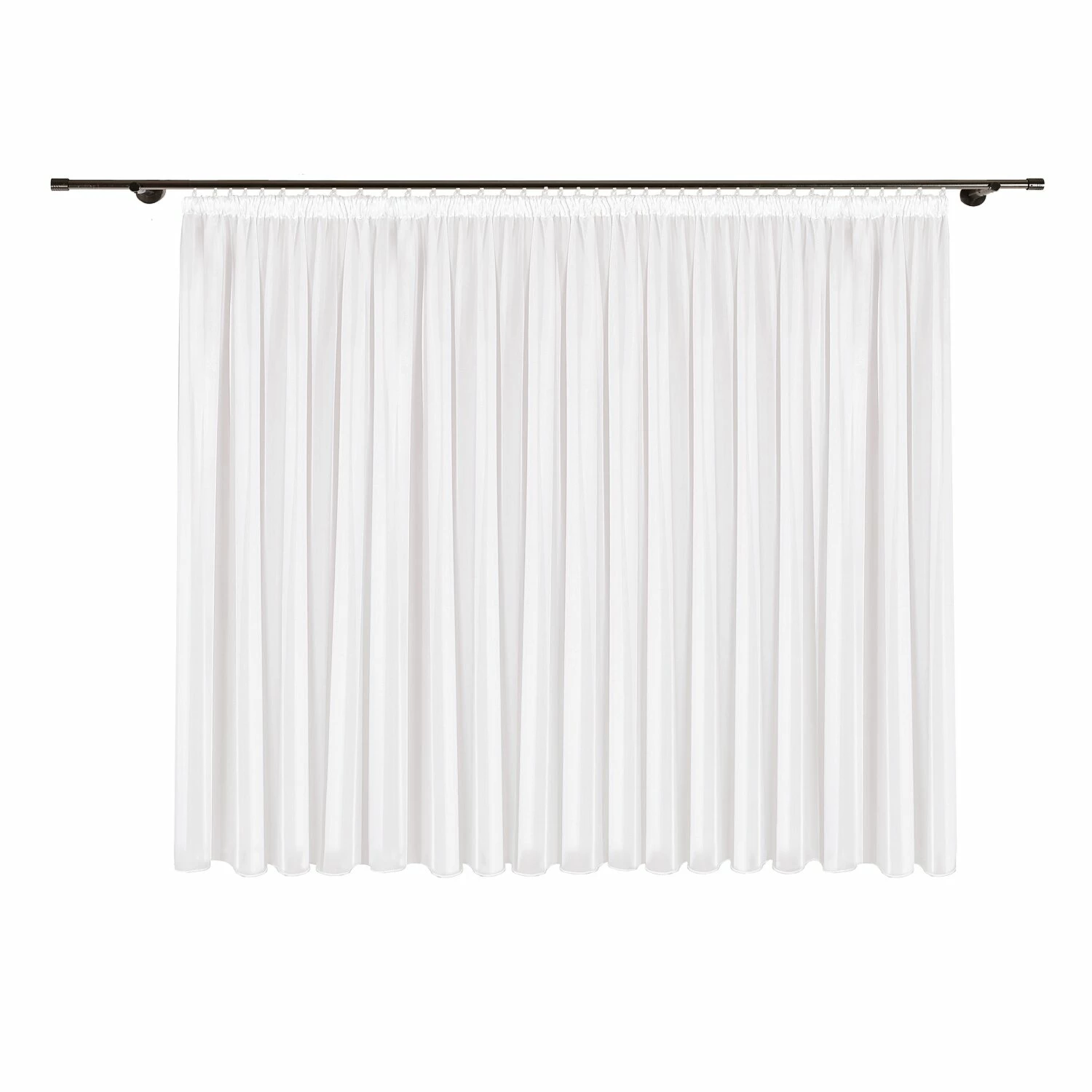 Gardine - weiß - transparent - 450x150cm 3 Gardine - weiß - transparent - 450x150cm