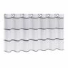Scheibengardine - weiß-anthrazit - 140x53 cm -Heimtextilien Verkäufe 9001884100 02 1600Wx1600H