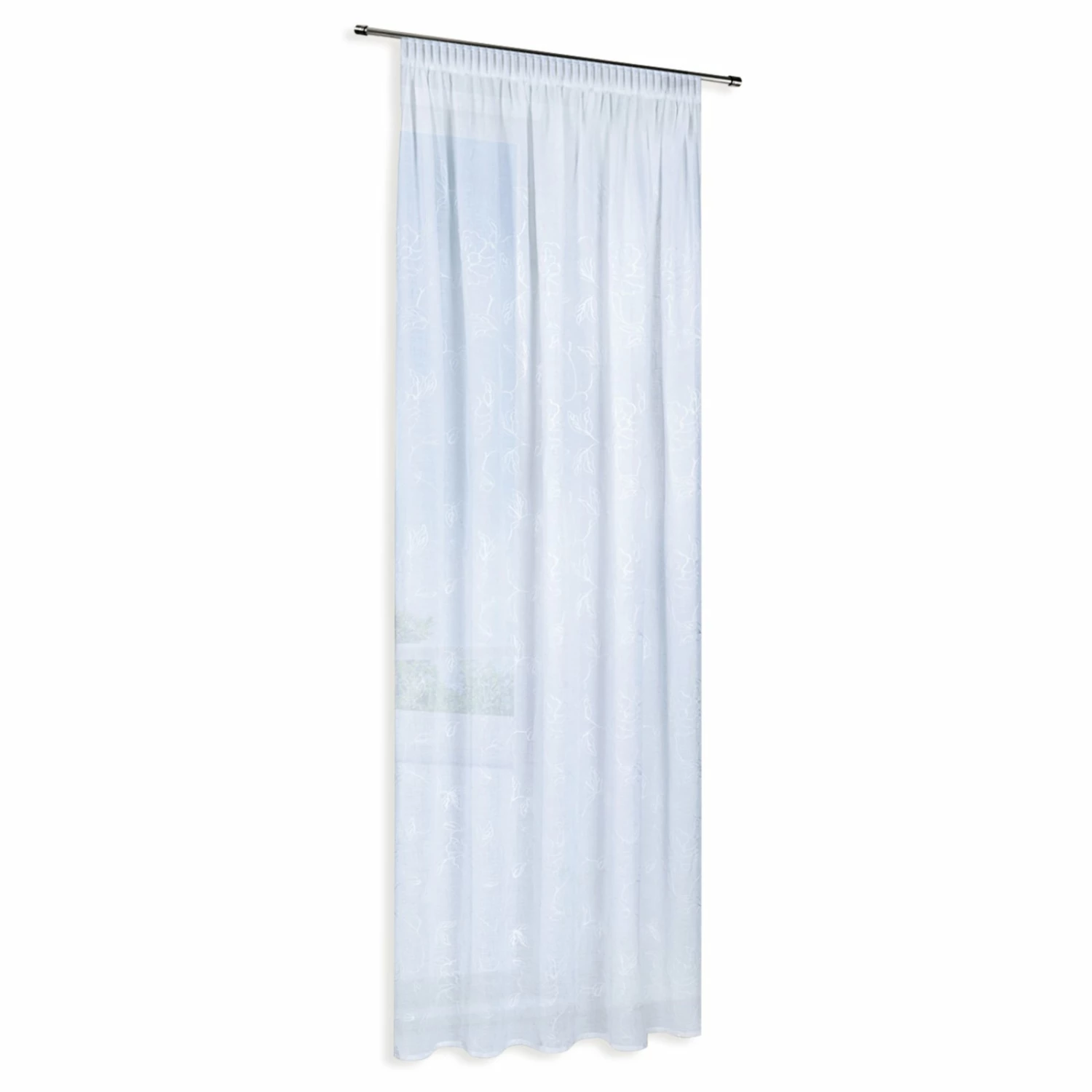 Kräuselgardine - weiß - 140x245 cm 3 Kräuselgardine - weiß - 140x245 cm