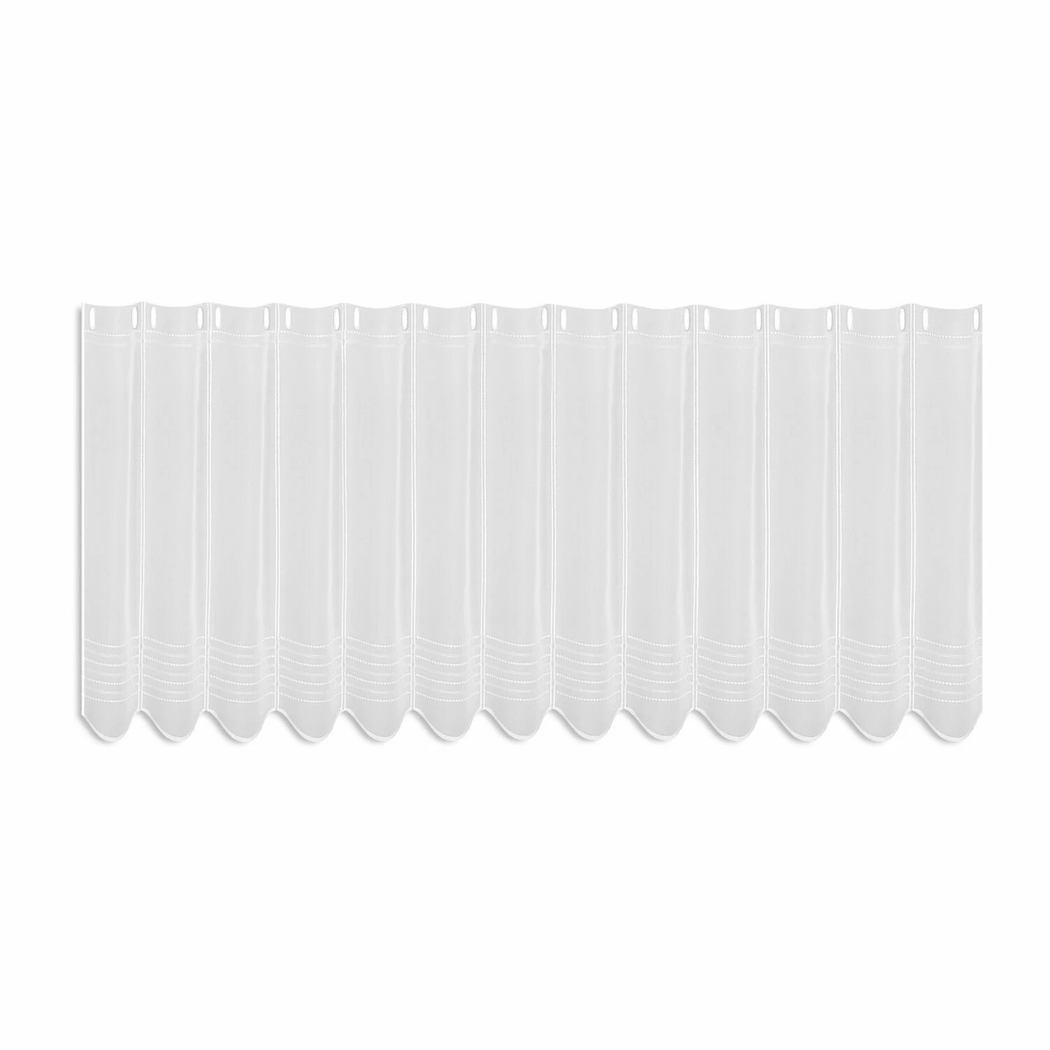 Bistrogardine - weiß - Stickerei - 143x45 cm 3 Bistrogardine - weiß - Stickerei - 143x45 cm