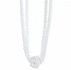 Raffhalter - weiß - Zierknoten - 60 cm