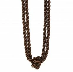 Raffhalter - braun - Zierknoten - 60 cm