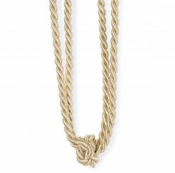 Raffhalter - beige - Zierknoten - 60 cm