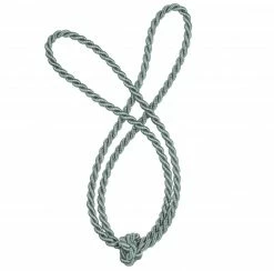Raffhalter - silbergrau - Zierknoten - 60 cm