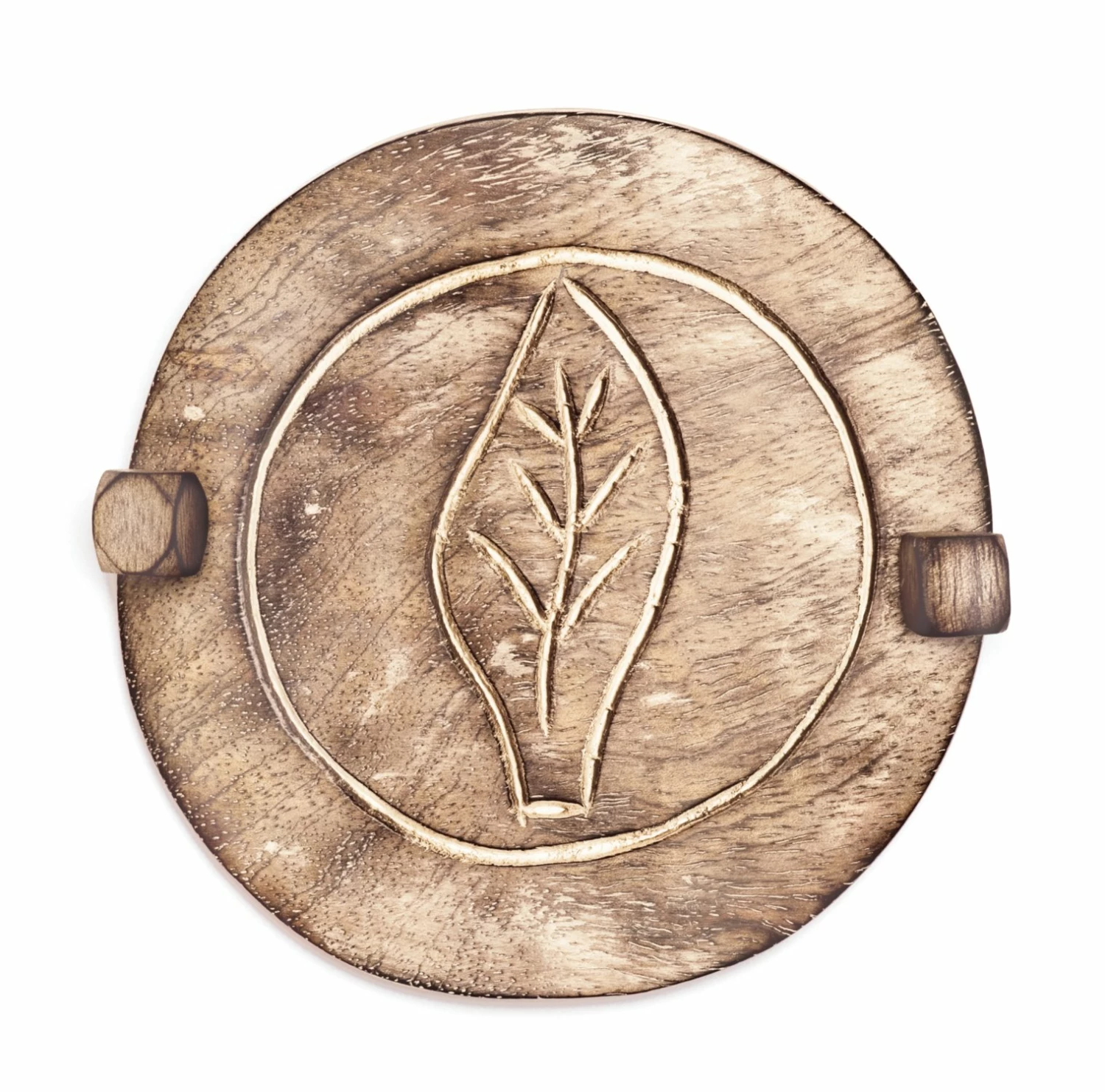 Dekoklammer - Blatt - braun - Holz 3 Dekoklammer - Blatt - braun - Holz