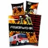 Renforcé-Bettwäsche FEUERWEHR - schwarz - 135x200 cm -Heimtextilien Verkäufe 9001963500 1600Wx1600H