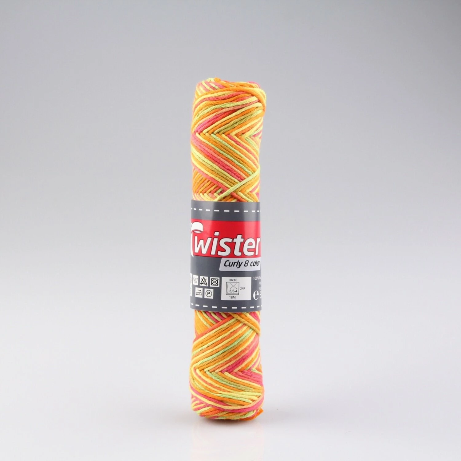 Häkelgarn TWISTER CURLY - neongelb-orange-grün - 50g 3 Häkelgarn TWISTER CURLY - neongelb-orange-grün - 50g