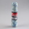 Häkelgarn TWISTER CURLY - hellgrün-türkis-hellblau - 50g