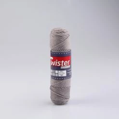 Häkelgarn TWISTER CURLY - mausgrau - 50g