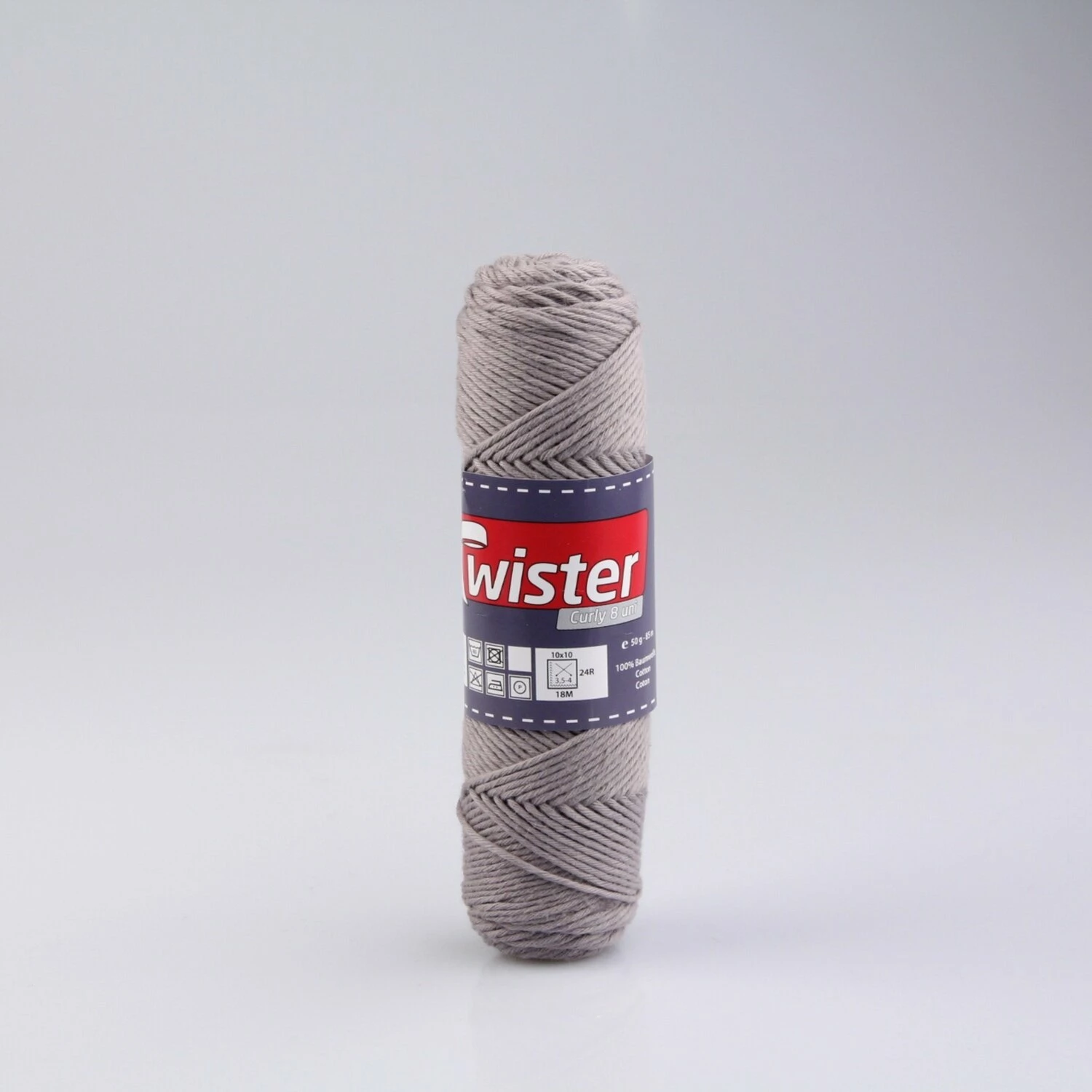 Häkelgarn TWISTER CURLY - mausgrau - 50g 3 Häkelgarn TWISTER CURLY - mausgrau - 50g