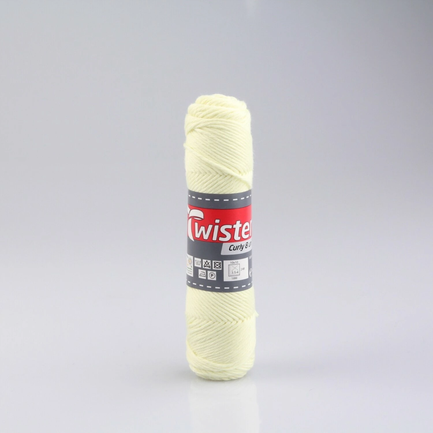 Häkelgarn TWISTER CURLY - gelb - 50g 3 Häkelgarn TWISTER CURLY - gelb - 50g