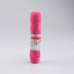Häkelgarn TWISTER CURLY - dunkelpink - 50g
