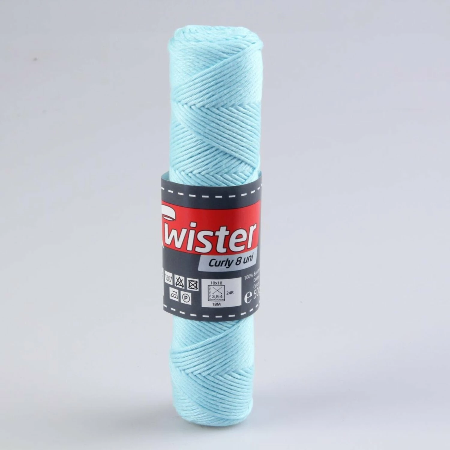 Häkelgarn TWISTER CURLY - helltürkis - 50g 3 Häkelgarn TWISTER CURLY - helltürkis - 50g