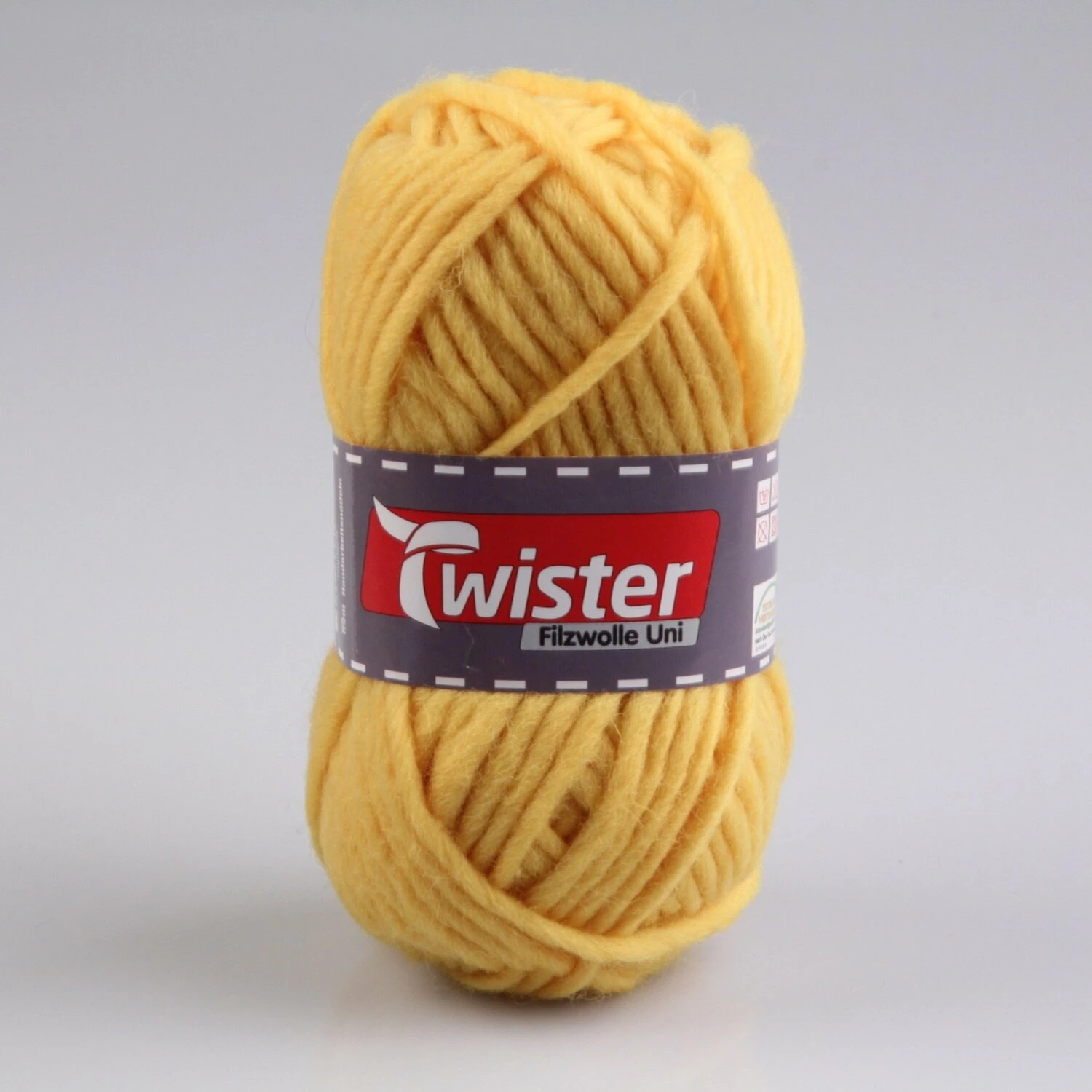 Filzwolle TWISTER - gelb - 50 g 3 Filzwolle TWISTER - gelb - 50 g
