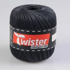 Häkelgarn TWISTER - anthrazit - 100g