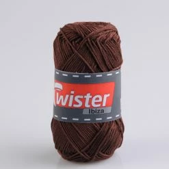 Häkelgarn TWISTER IBIZA - Kaffee - 50g