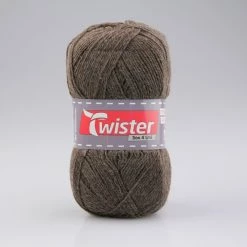 Wolle TWISTER SOX UNI - braun - 100g