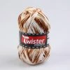 Häkelgarn TWISTER SPORT - weiß-camel-braun - 50g