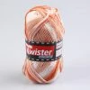 Häkelgarn TWISTER SPORT - weiß-rose-lachs - 50g