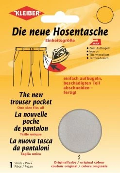 Bügeltaschen für Hosen - hellgrau - 23x18,5 cm