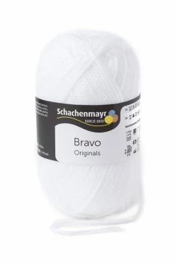 Wolle BRAVO - weiß - 50g