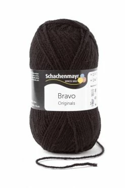 Wolle BRAVO - schwarz - 50g