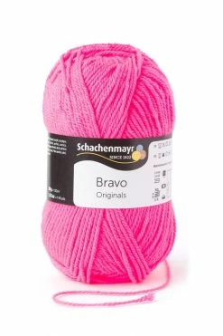 Wolle BRAVO - neonpink - 50g