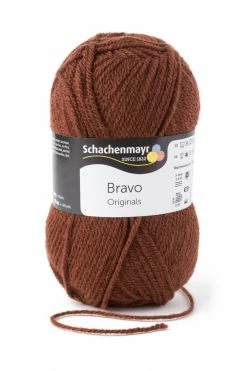 Wolle BRAVO - braun - 50g