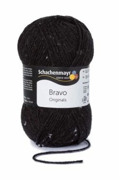 Wolle BRAVO - anthrazit-tweed - 50g