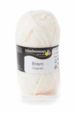 Wolle BRAVO - natur neon tweed - 50g