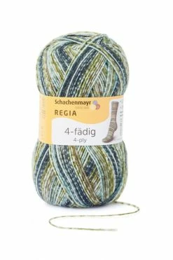 Strumpfwolle REGIA - sage-color - 4-fädig - 100g