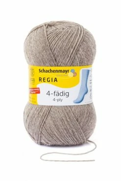 Strumpfwolle REGIA - holz-meliert - 4-fädig - 100g