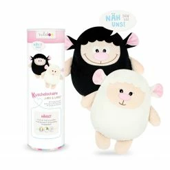 Nähset Kullaloo KUSCHELSCHAF LARI und LARS - schwarz-weiß - mit Material