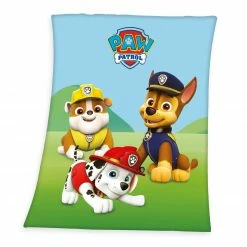 Fleecedecke PAW PATROL - grün-blau - 130x160 cm