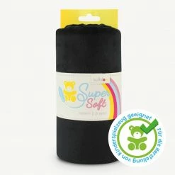 Kullaloo Plüsch SOFT SHORTY - schwarz - 1,5 mm Flor