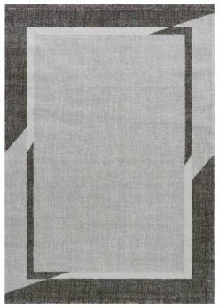 Kurzflor-Teppich - beige - 120x170 cm