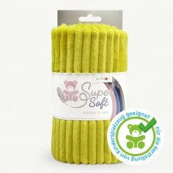 Kullaloo Plüsch STRIPES - senf-gelb - 5 mm Flor