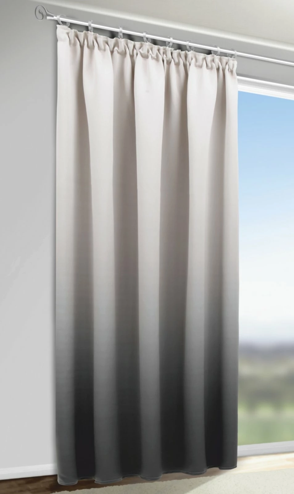 Fertigschal - anthrazit - 135x245 cm 4 Fertigschal - anthrazit - 135x245 cm – Bild 2