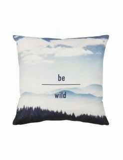 2er-Pack Kissenbezüge mir Reißverschluss - blau-weiß - 50x50 cm