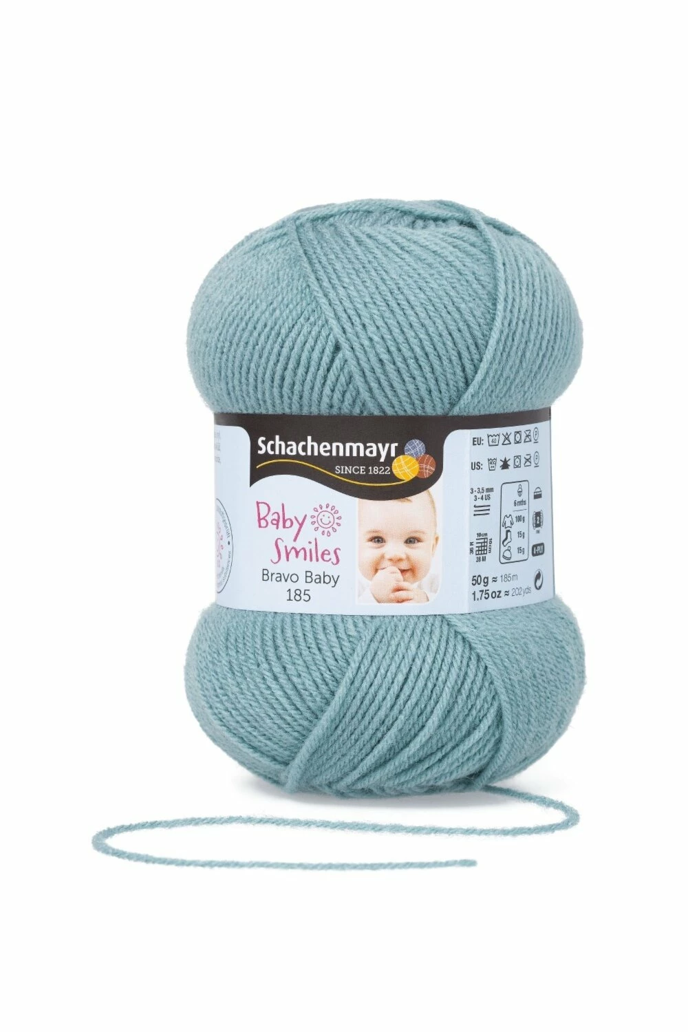 Wolle BRAVO BABY 185 - frost - 50g 3 Wolle BRAVO BABY 185 - frost - 50g