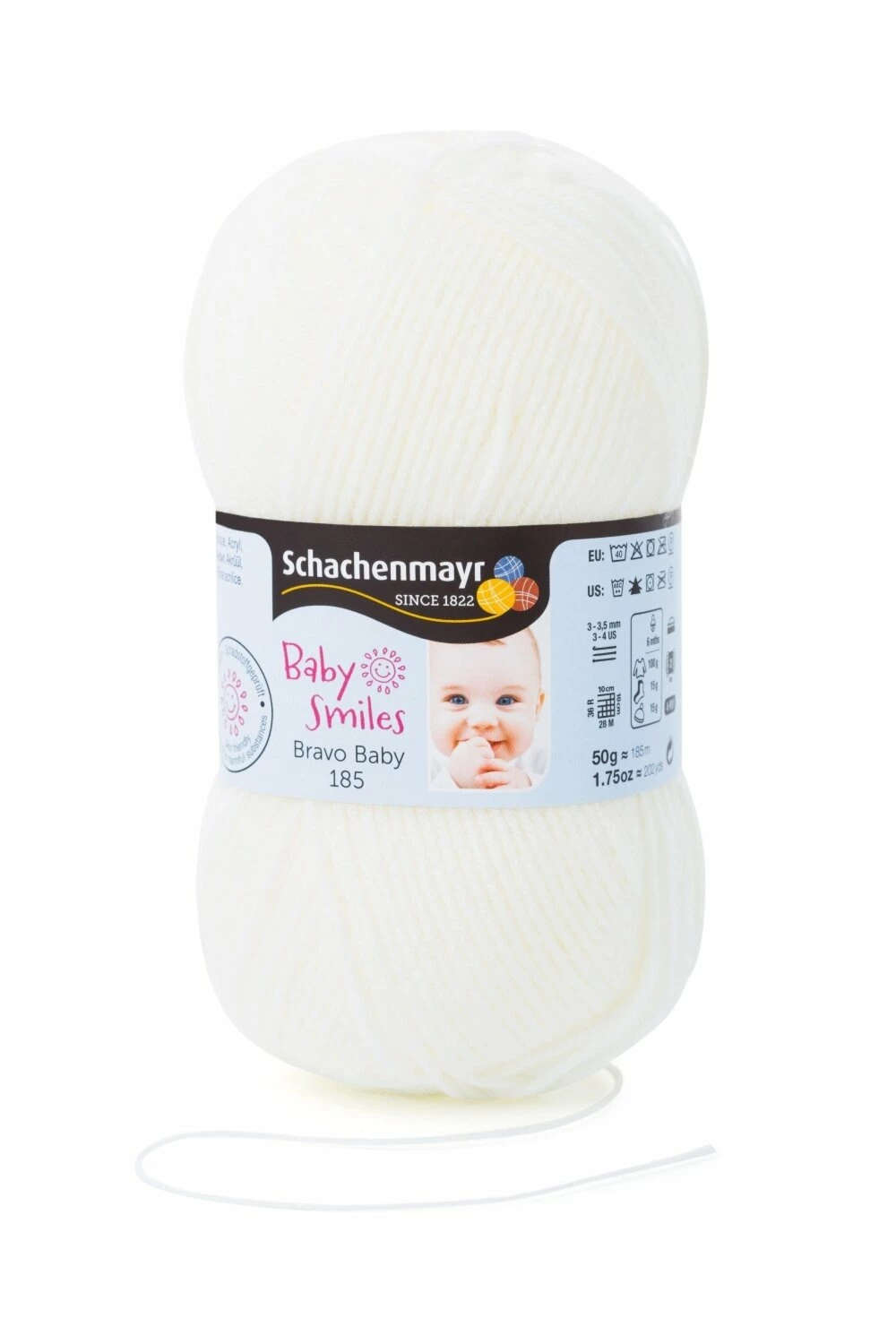 Wolle BRAVO BABY 185 - natur - 50g 3 Wolle BRAVO BABY 185 - natur - 50g