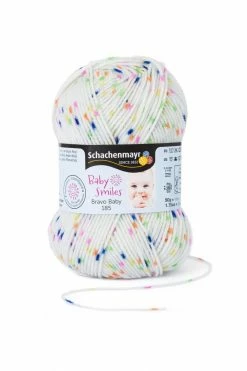 Wolle BRAVO BABY 185 - confetti color - 50g