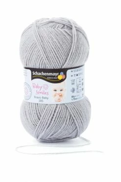 Wolle BRAVO BABY 185 - grau - 50g