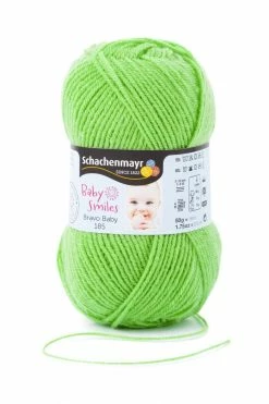Wolle BRAVO BABY 185 - apfelgrün - 50g