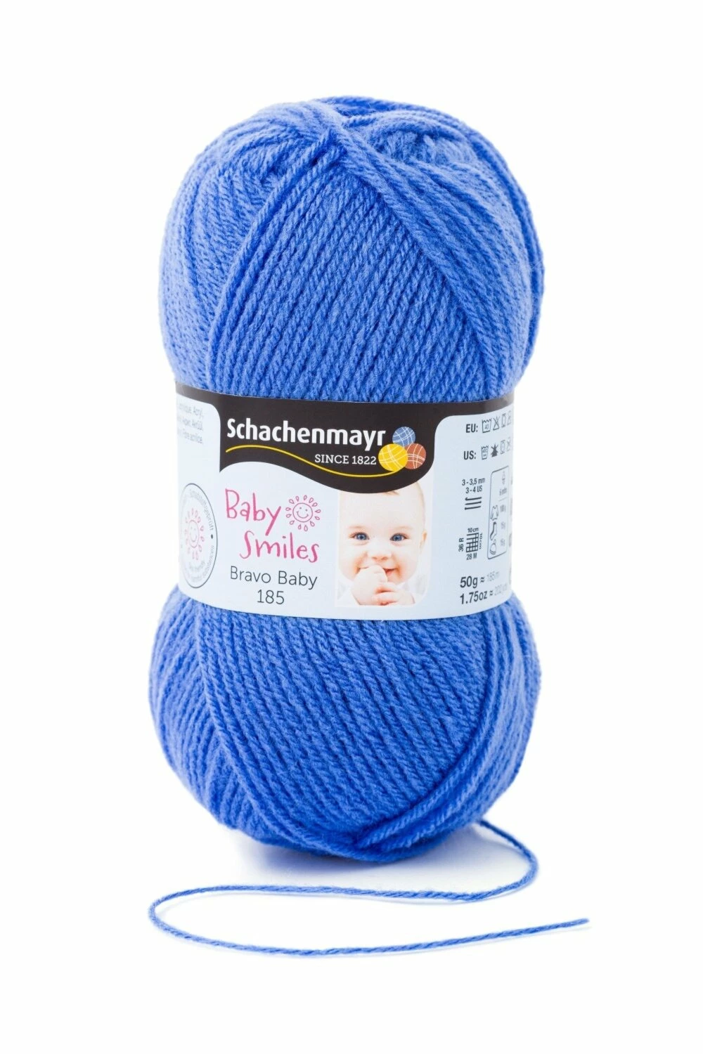 Wolle BRAVO BABY 185 - himmelblau - 50g 3 Wolle BRAVO BABY 185 - himmelblau - 50g