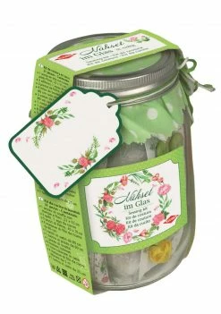 31-teiliges Nähset KLIEBER - grün - im Glas