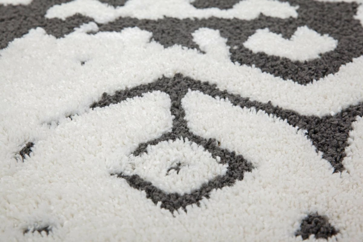 Frisee-Teppich AGADIR 110 - weiß-schwarz - 120x170 cm 5 Frisee-Teppich AGADIR 110 - weiß-schwarz - 120x170 cm – Bild 3