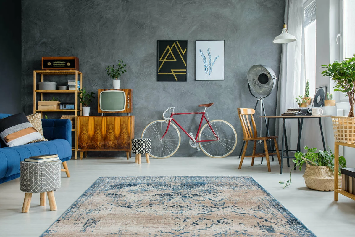 Teppich ANTIGUA 500 - creme-blau - 120x170 cm 4 Teppich ANTIGUA 500 - creme-blau - 120x170 cm – Bild 2