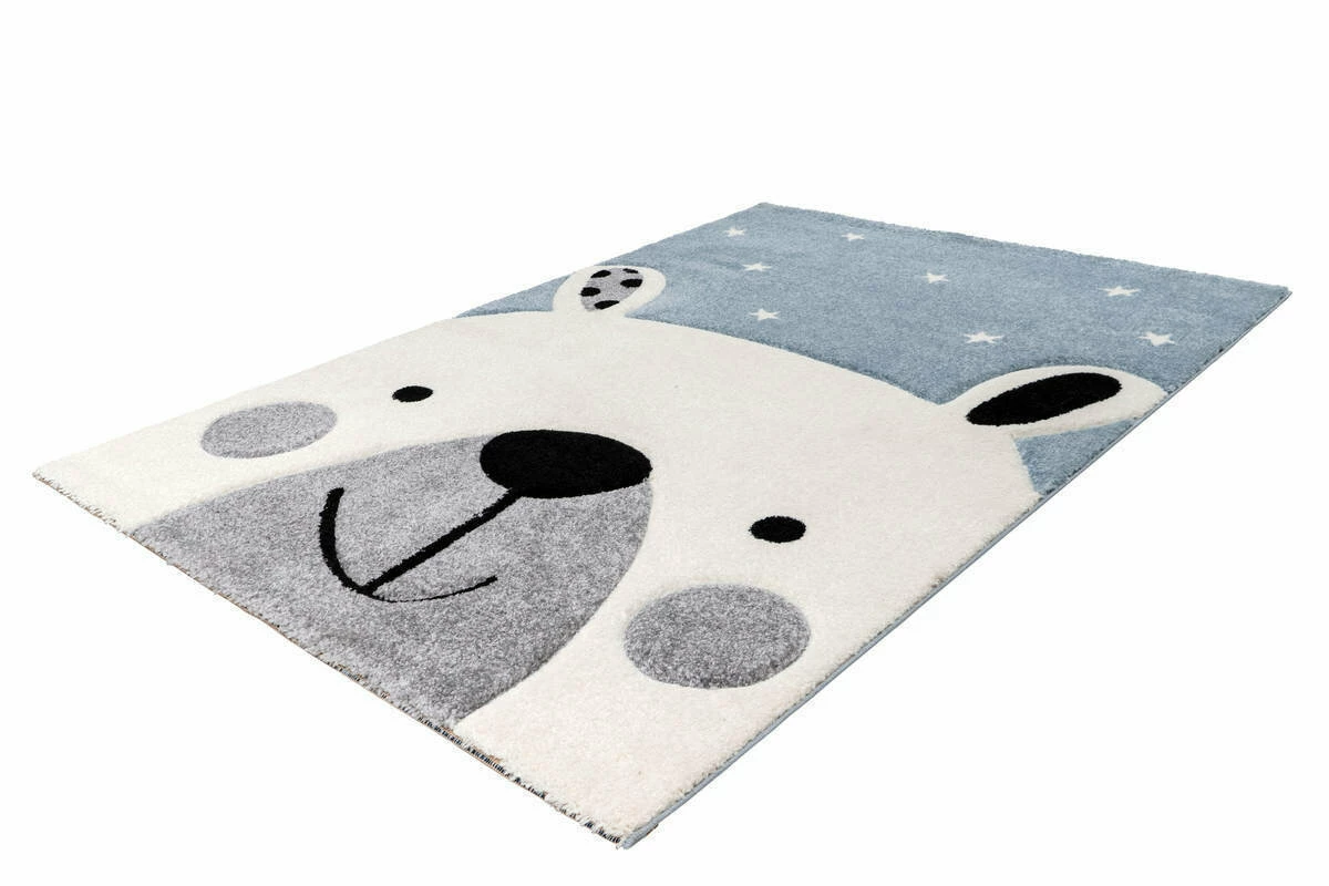 Kinderteppich LEONORA - blau - 80x150 cm 3 Kinderteppich LEONORA - blau - 80x150 cm